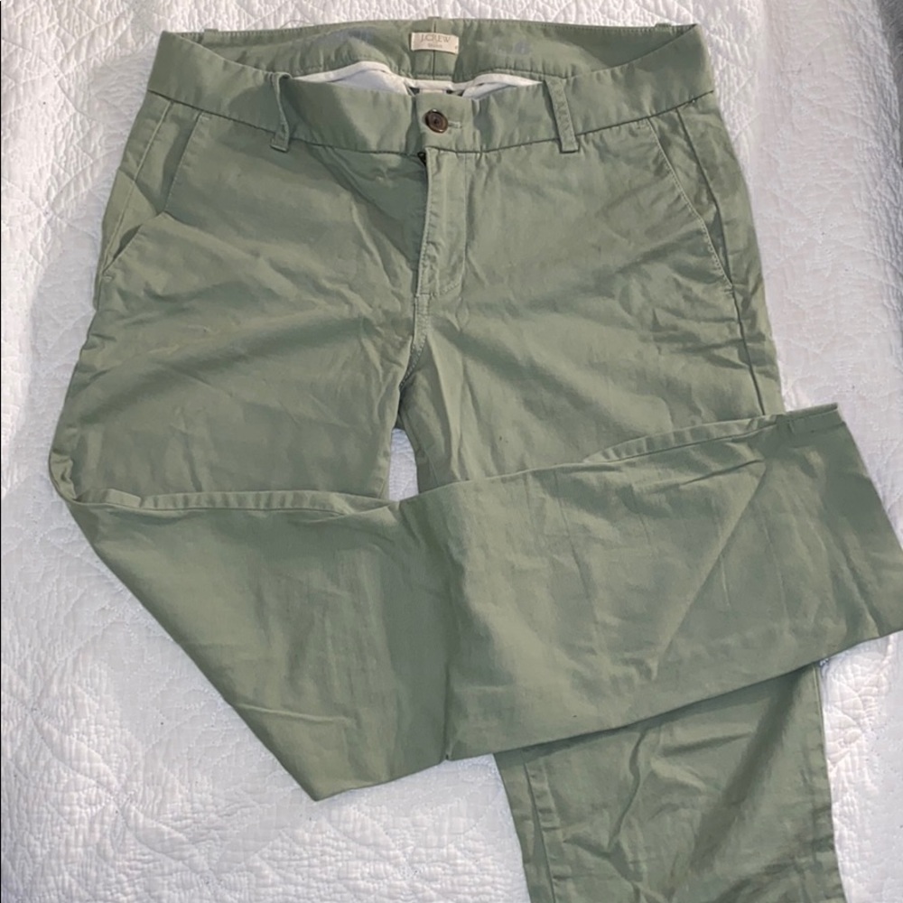 J. Crew Khaki green straight pants